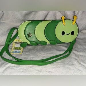 Squishable Caterpillar Crossbody Purse NWT - Cute Kawaii Green Bug Bag